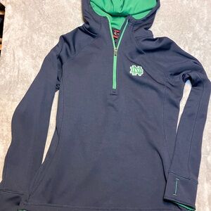 Colosseum‎ Notre Dame Fighting Irish 1/4 Zip Med Hoodie with Thumb holes